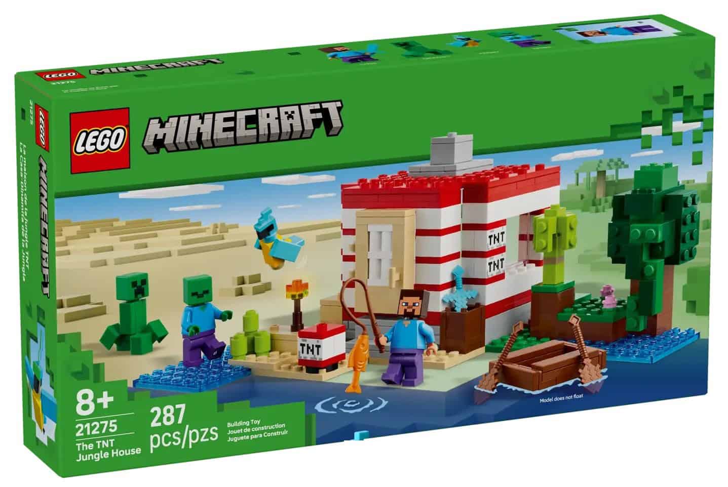 LEGO Minecraft 21275 - The TNT Jungle House from Harrisons Direct