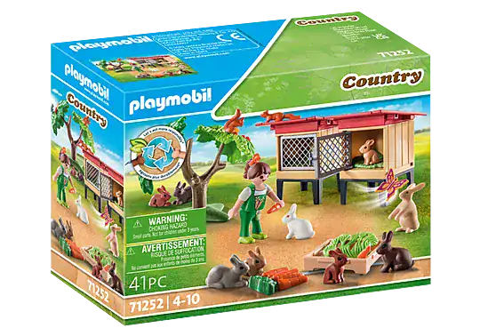 PLAYMOBIL Country 71252 Rabbit Hutch from Harrisons Direct