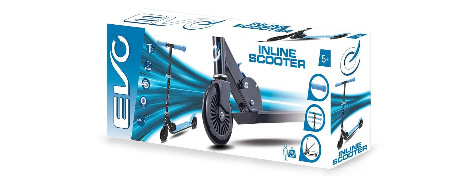 Wholesale EVO Inline Scooter - Blue from Harrisons Direct
