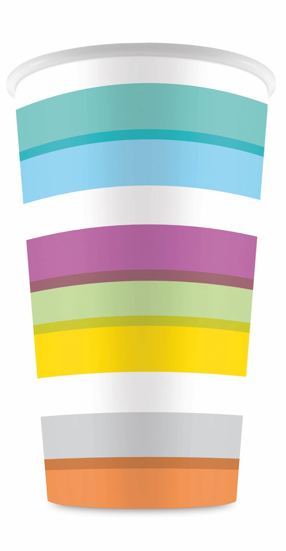 Spots/Stripes Cups Pack of 8 8oz
